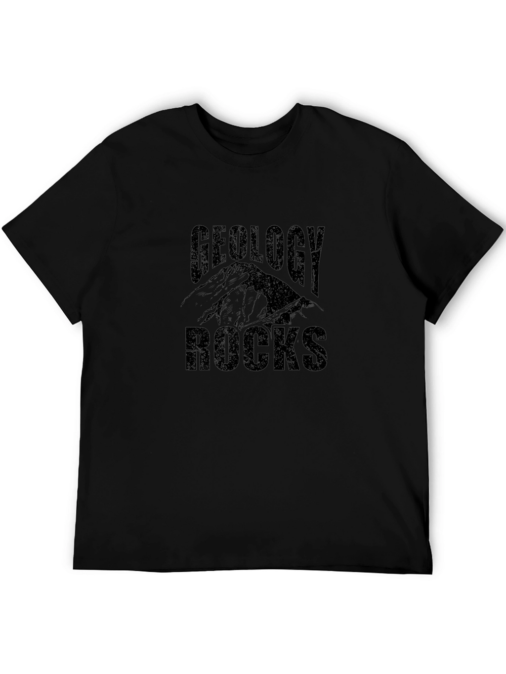 Geology Rocks Graphic T-Shirt - Black