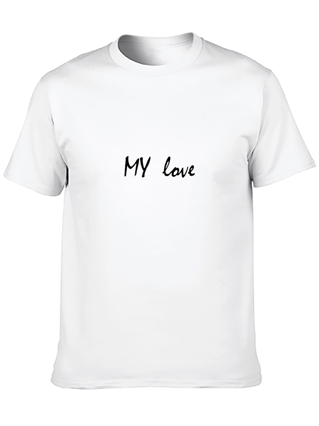 Black My love Cotton Blend T-Shirt
