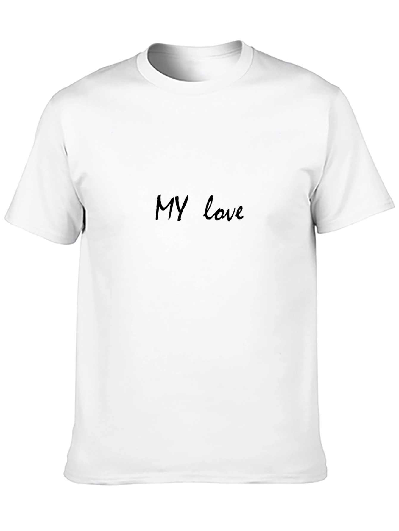 Black My love Cotton Blend T-Shirt