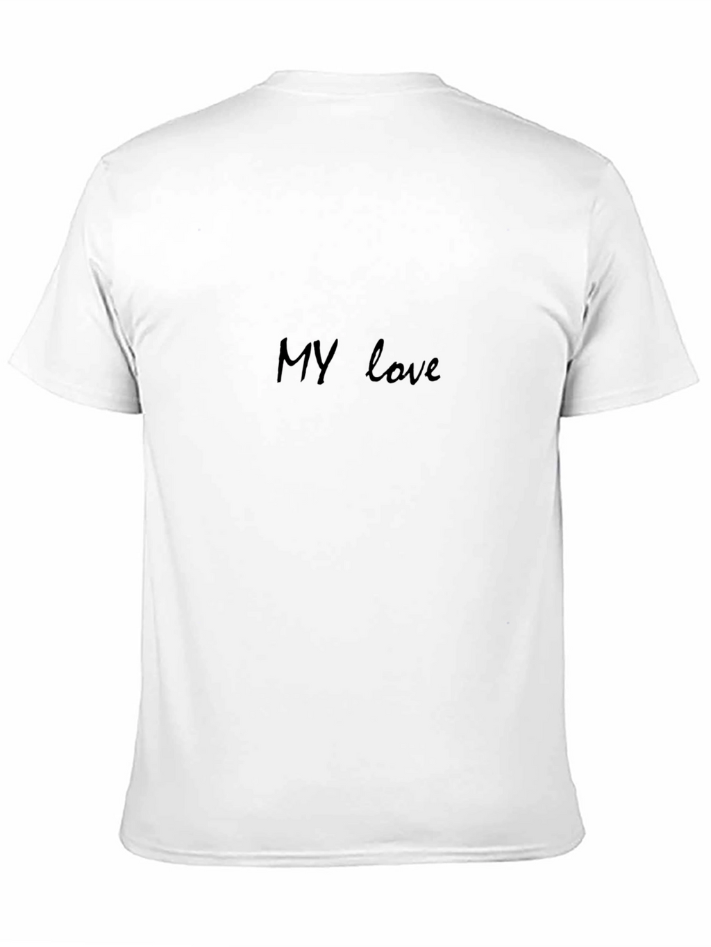 Black My love Cotton Blend T-Shirt