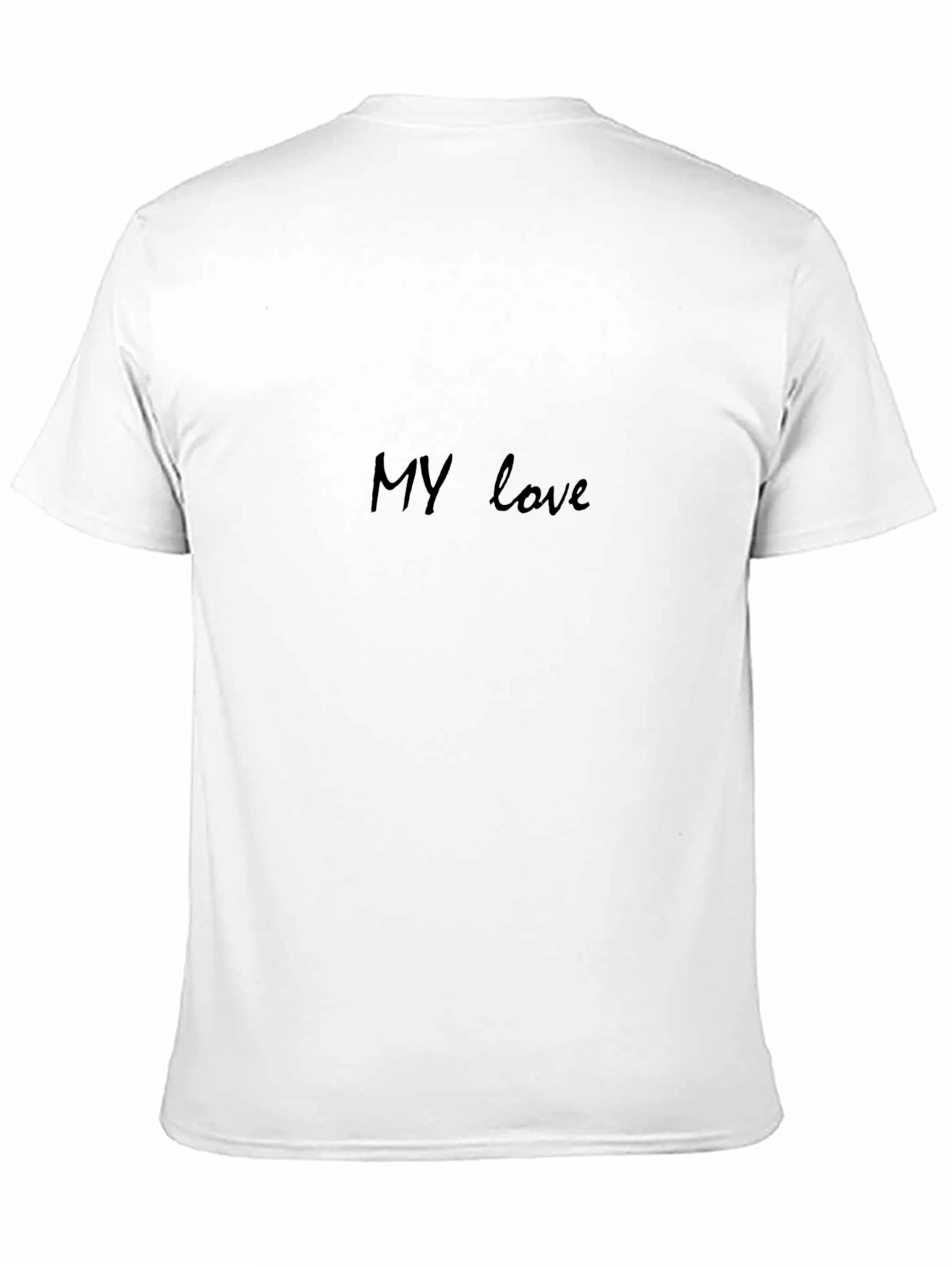 Black My love Cotton Blend T-Shirt