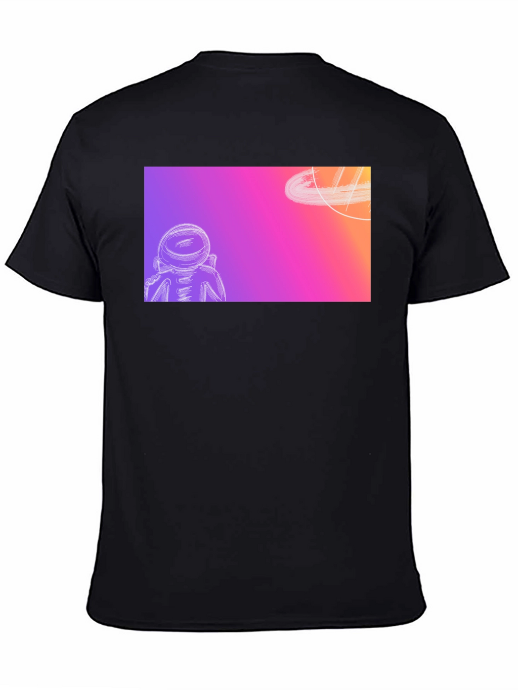 Astronaut Space Dream Black T-Shirt