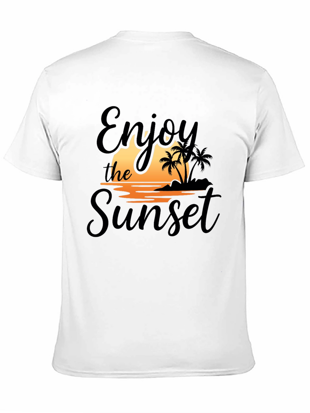 Enjoy the Sunset Black Graphic T-Shirt