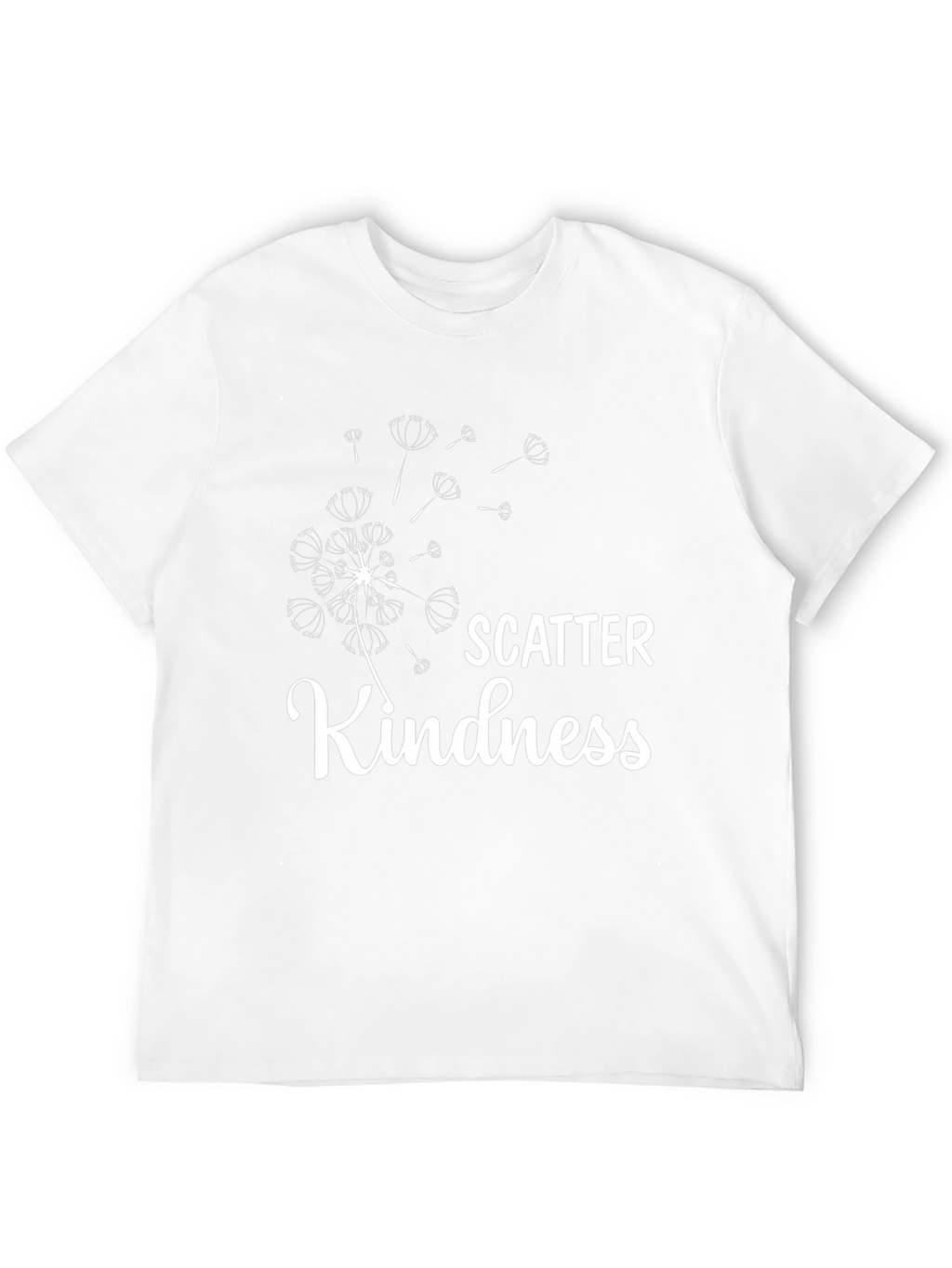 Scatter Kindness Graphic Tee - Black Casual T-Shirt