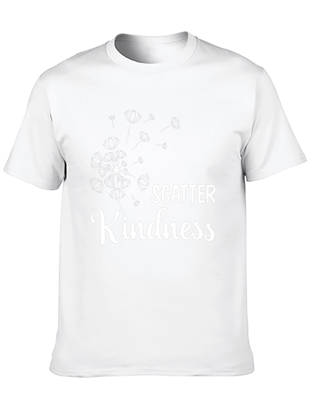 Scatter Kindness Graphic Tee - Black Casual T-Shirt