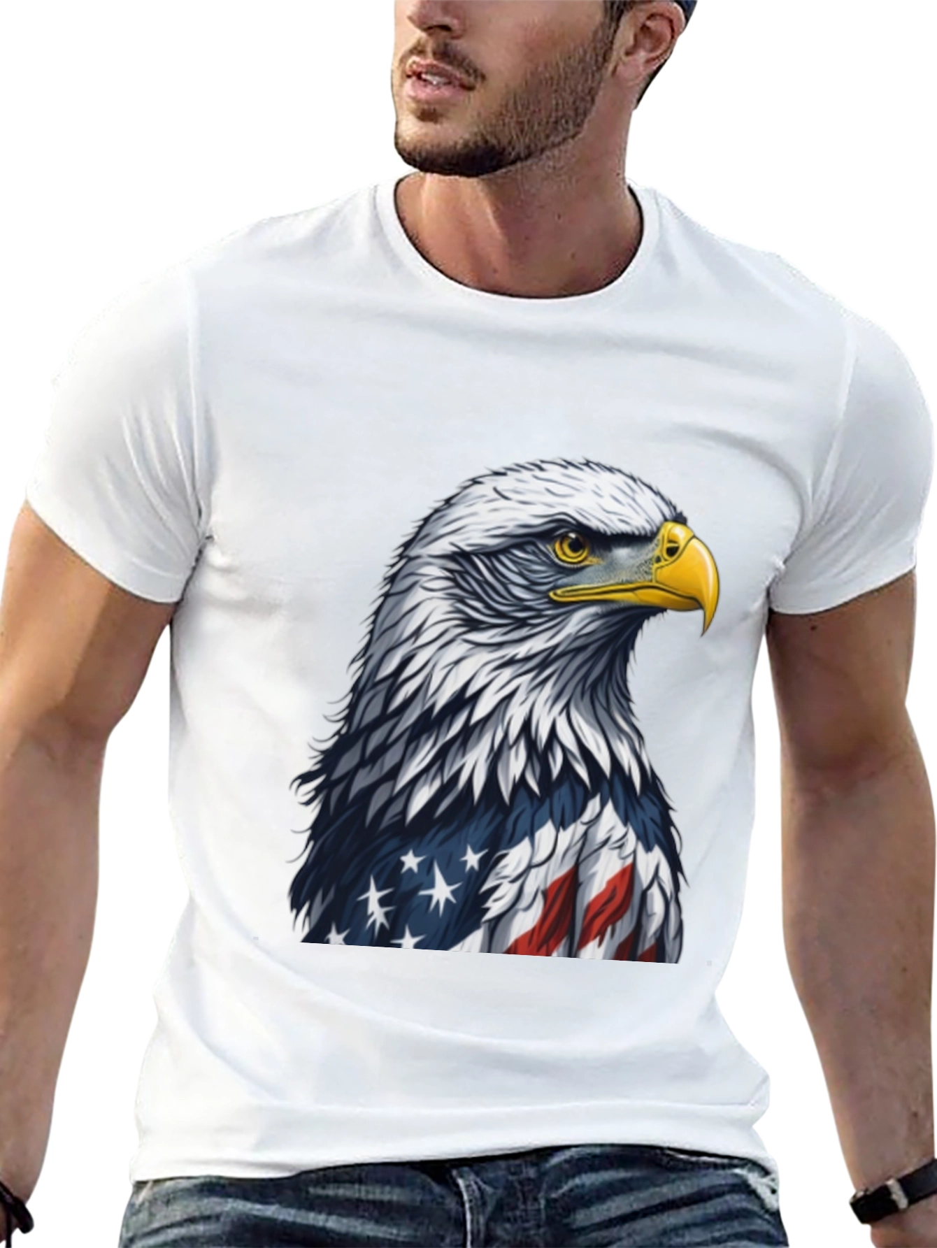 American Eagle Graphic T-Shirt - Patriotic Design
