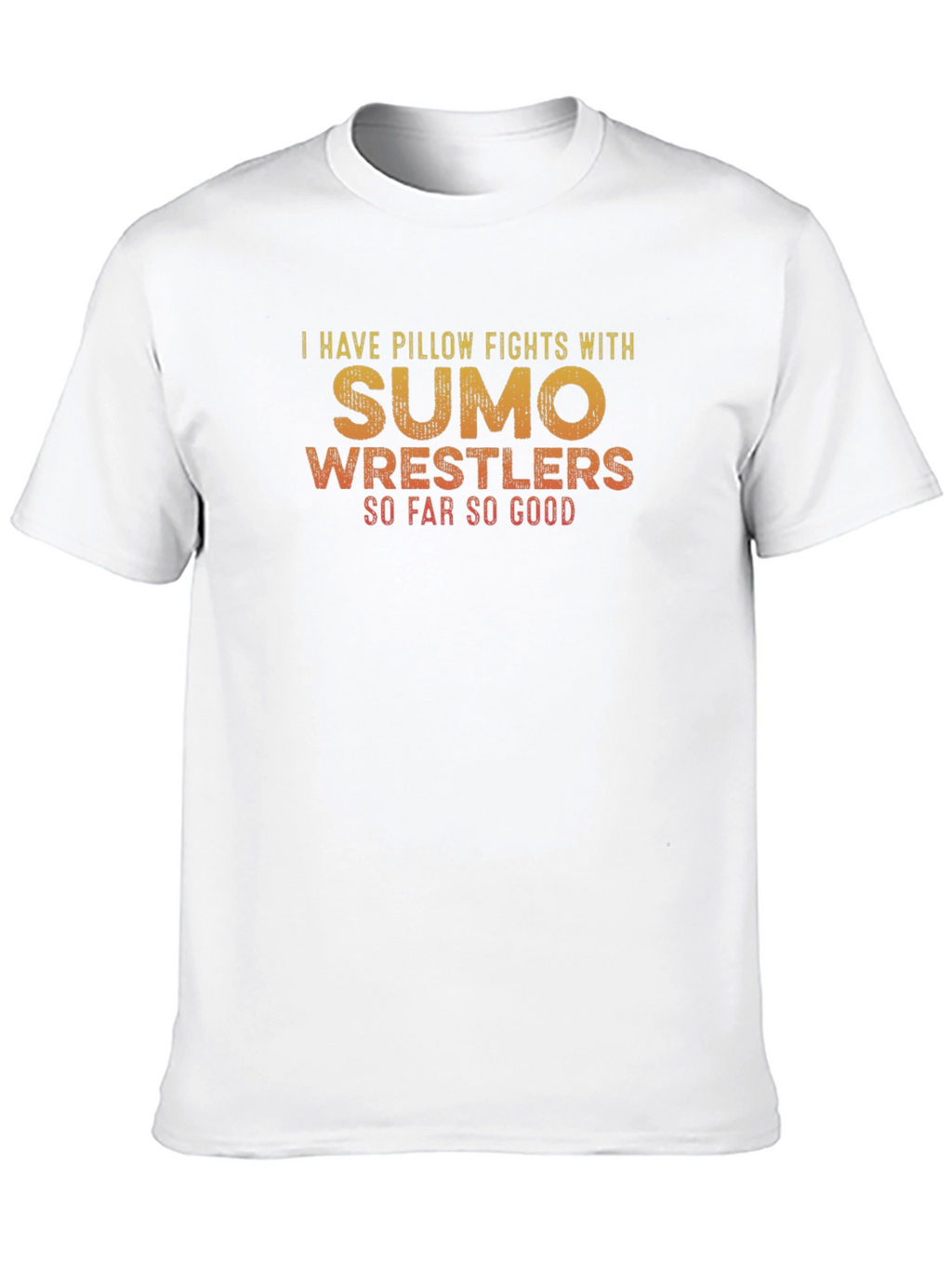 Sumo Wrestler Pillow Fight Graphic Tee