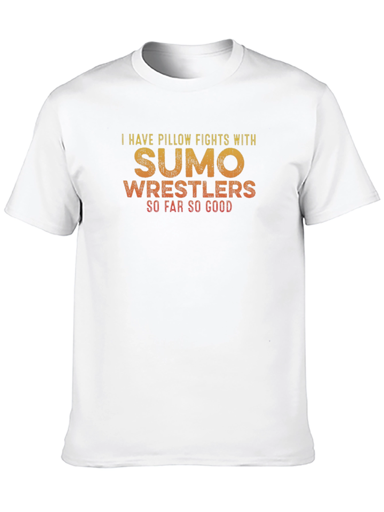 Sumo Wrestler Pillow Fight Graphic Tee