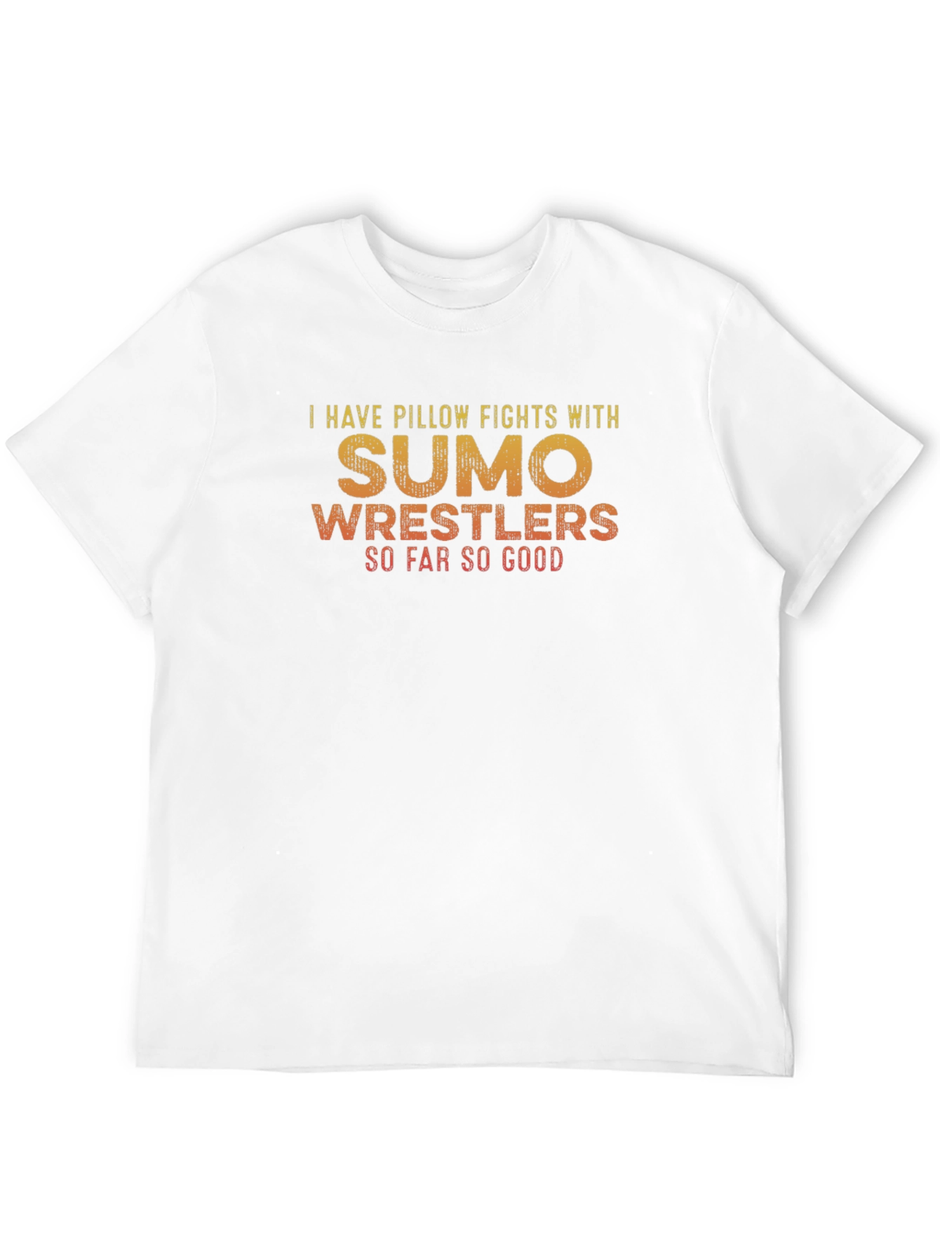 Sumo Wrestler Pillow Fight Graphic Tee