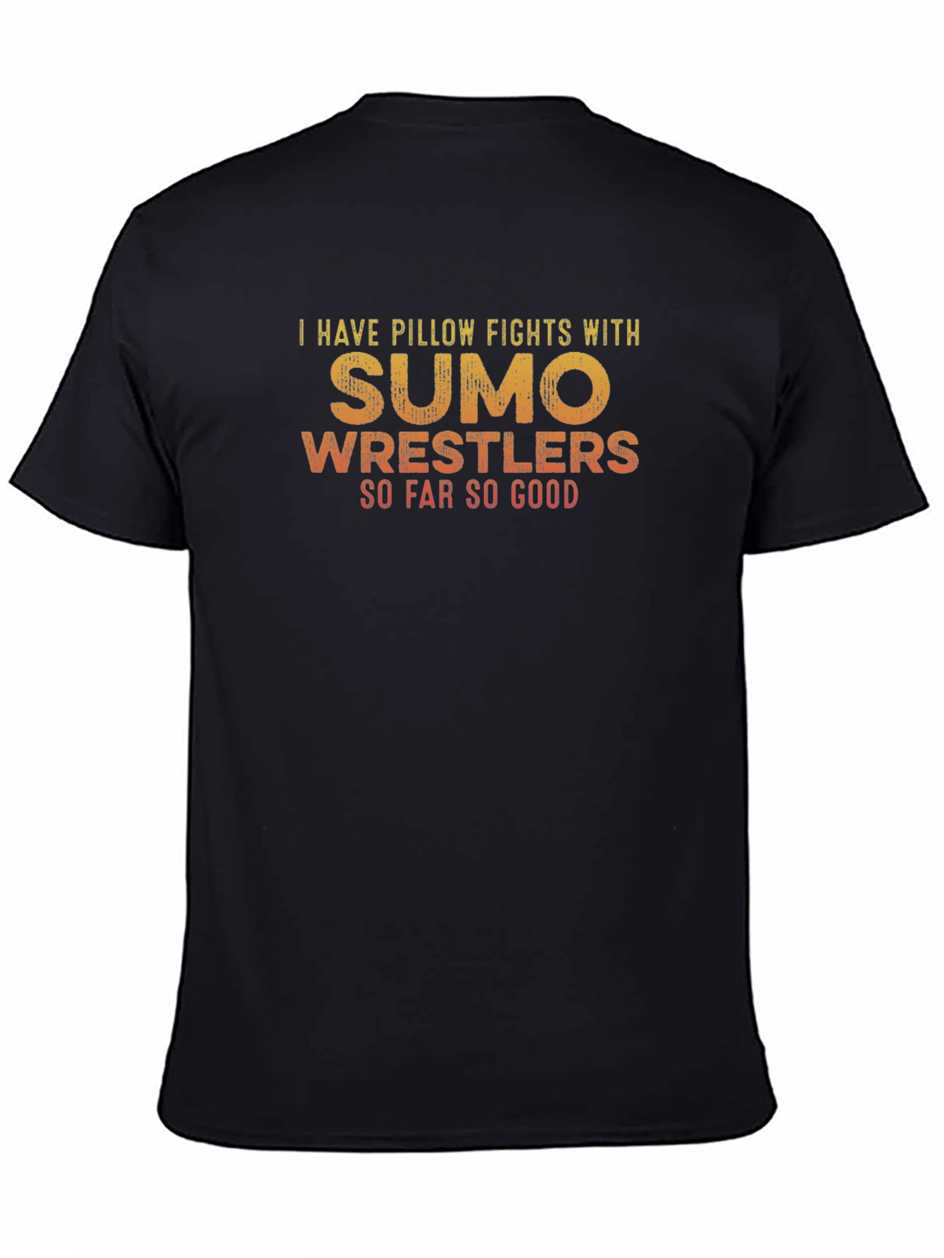 Sumo Wrestler Pillow Fight Graphic Tee