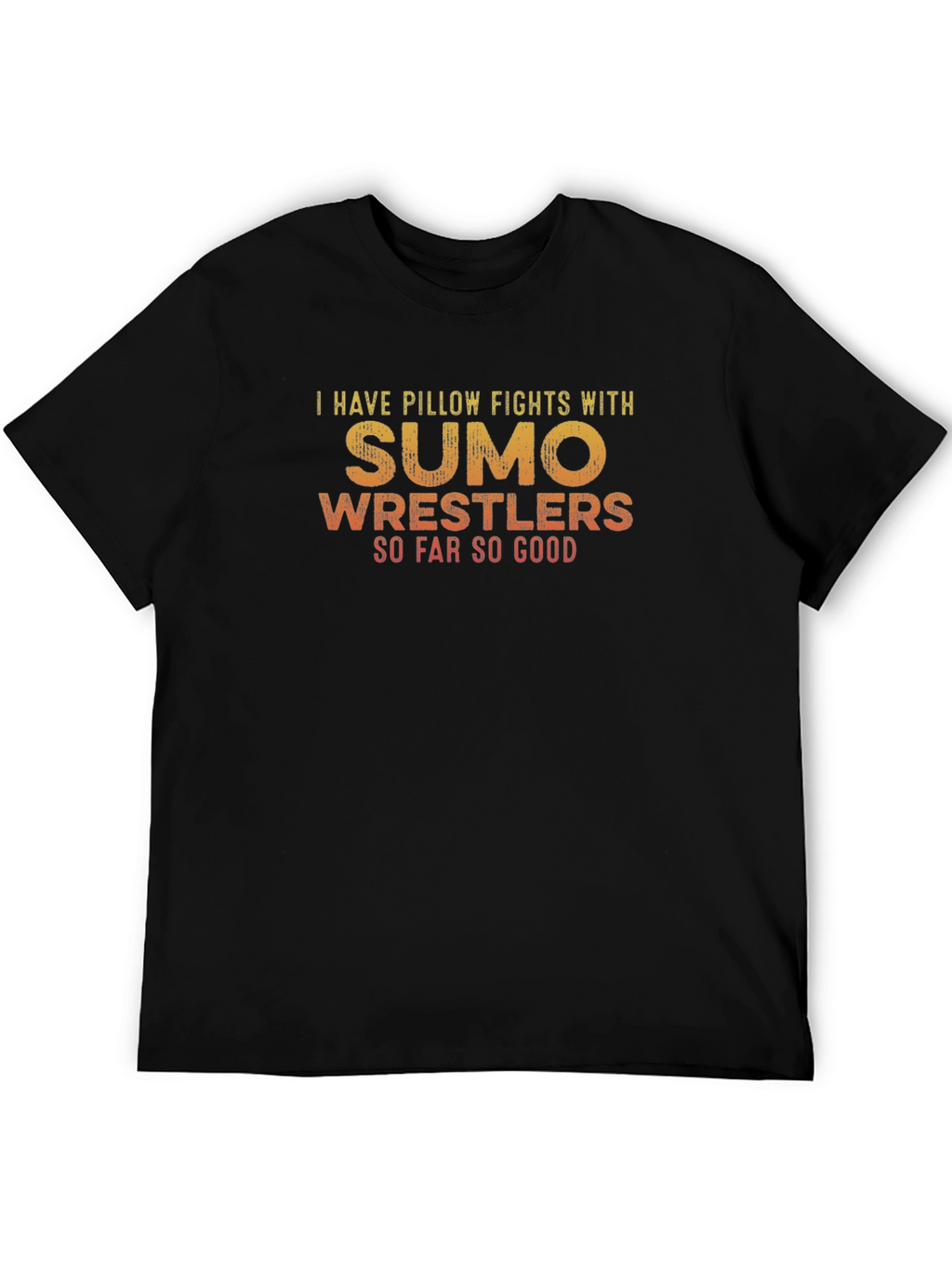 Sumo Wrestler Pillow Fight Graphic Tee