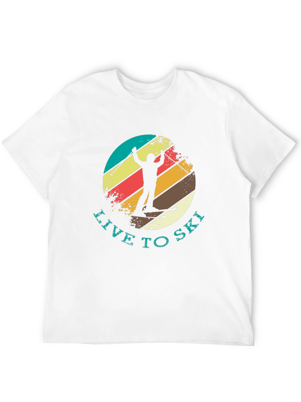 Live To Ski Retro T-Shirt