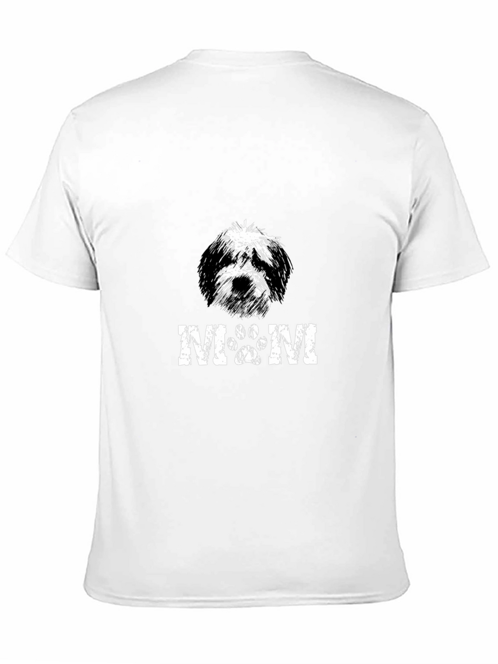 Dog Mom Graphic Print Black T-Shirt