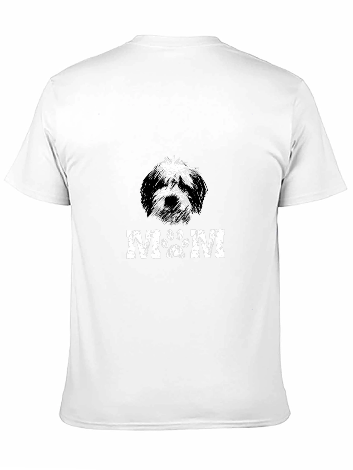 Dog Mom Graphic Print Black T-Shirt
