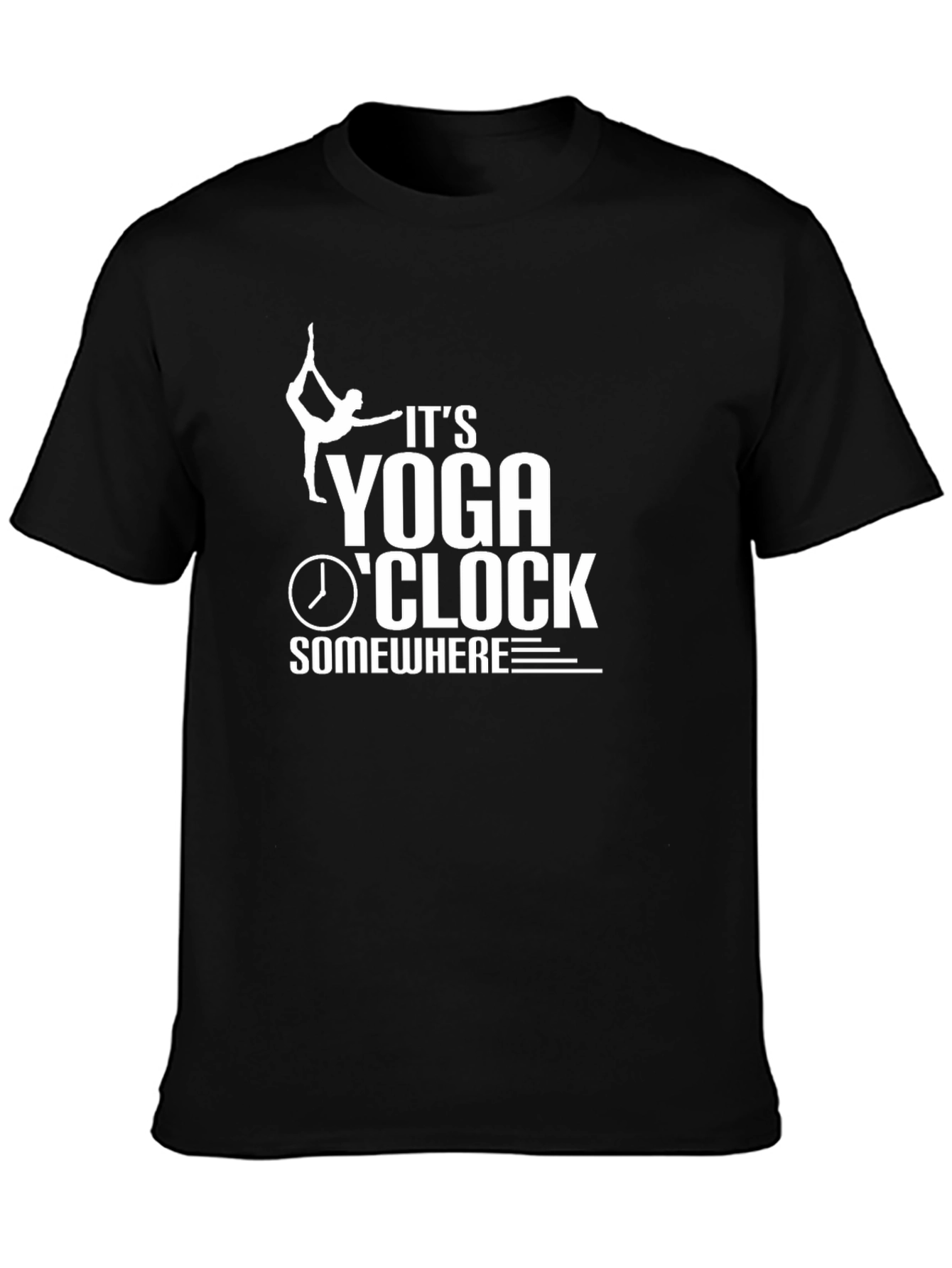 Yoga OClock T-Shirt - Black