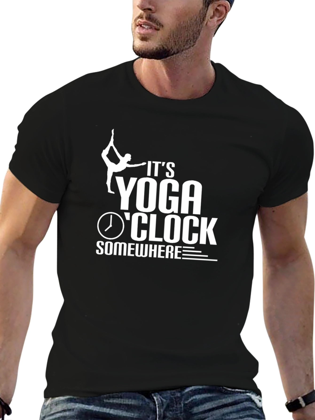 Yoga OClock T-Shirt - Black