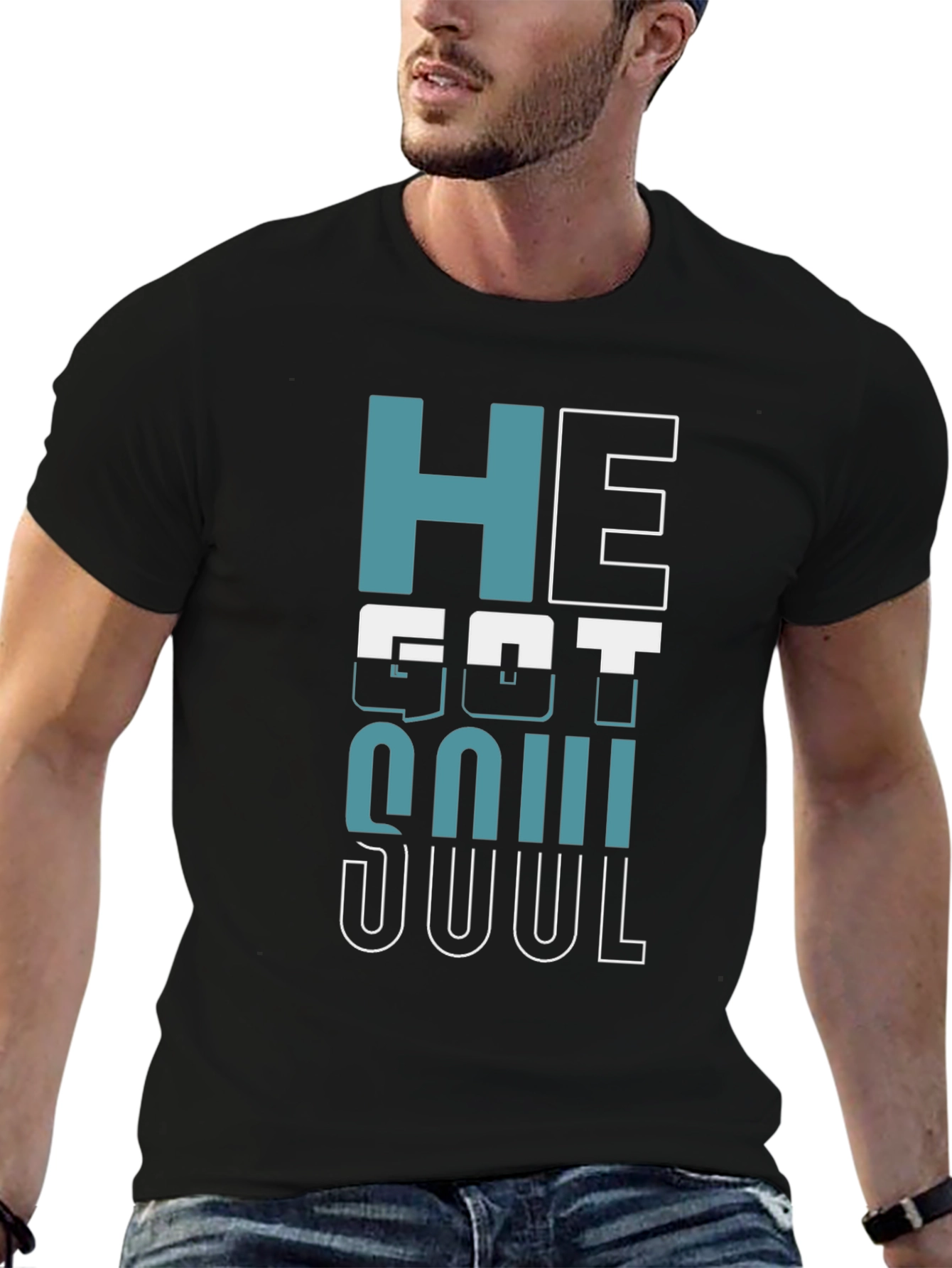 He Got Soul Graphic Tee - Black Unisex