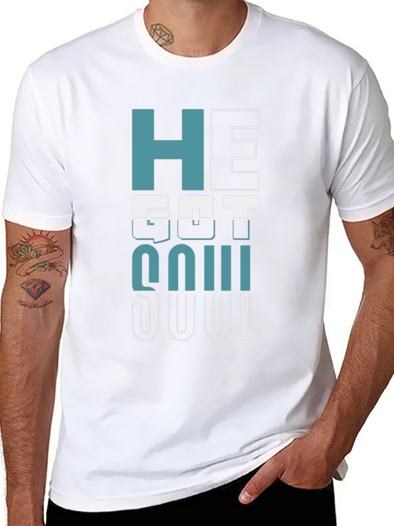 He Got Soul Graphic Tee - Black Unisex