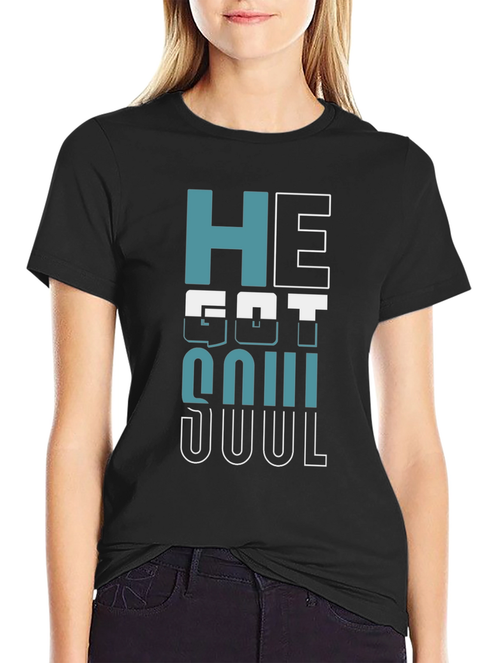 He Got Soul Graphic Tee - Black Unisex