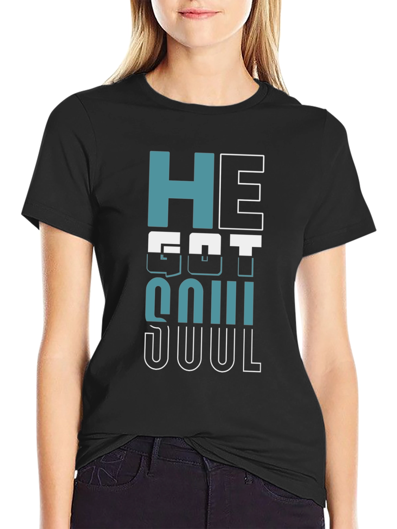 He Got Soul Graphic Tee - Black Unisex