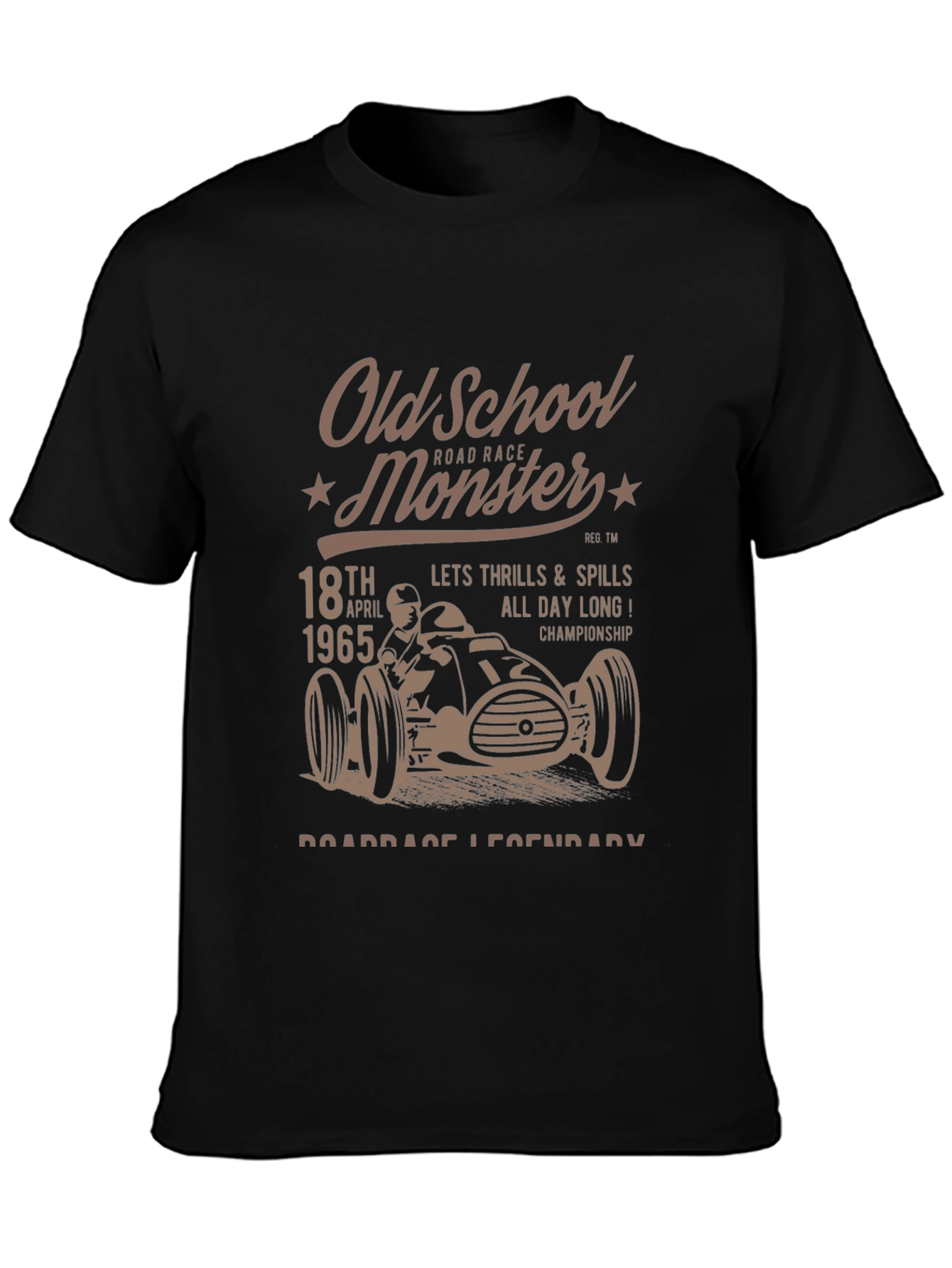 Old School Monster Road Race Graphic Tee