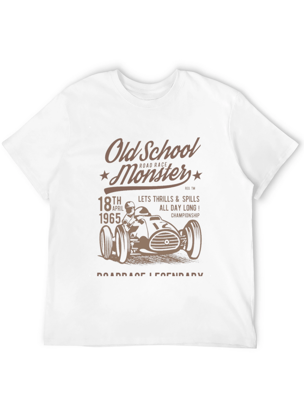 Old School Monster Road Race Graphic Tee