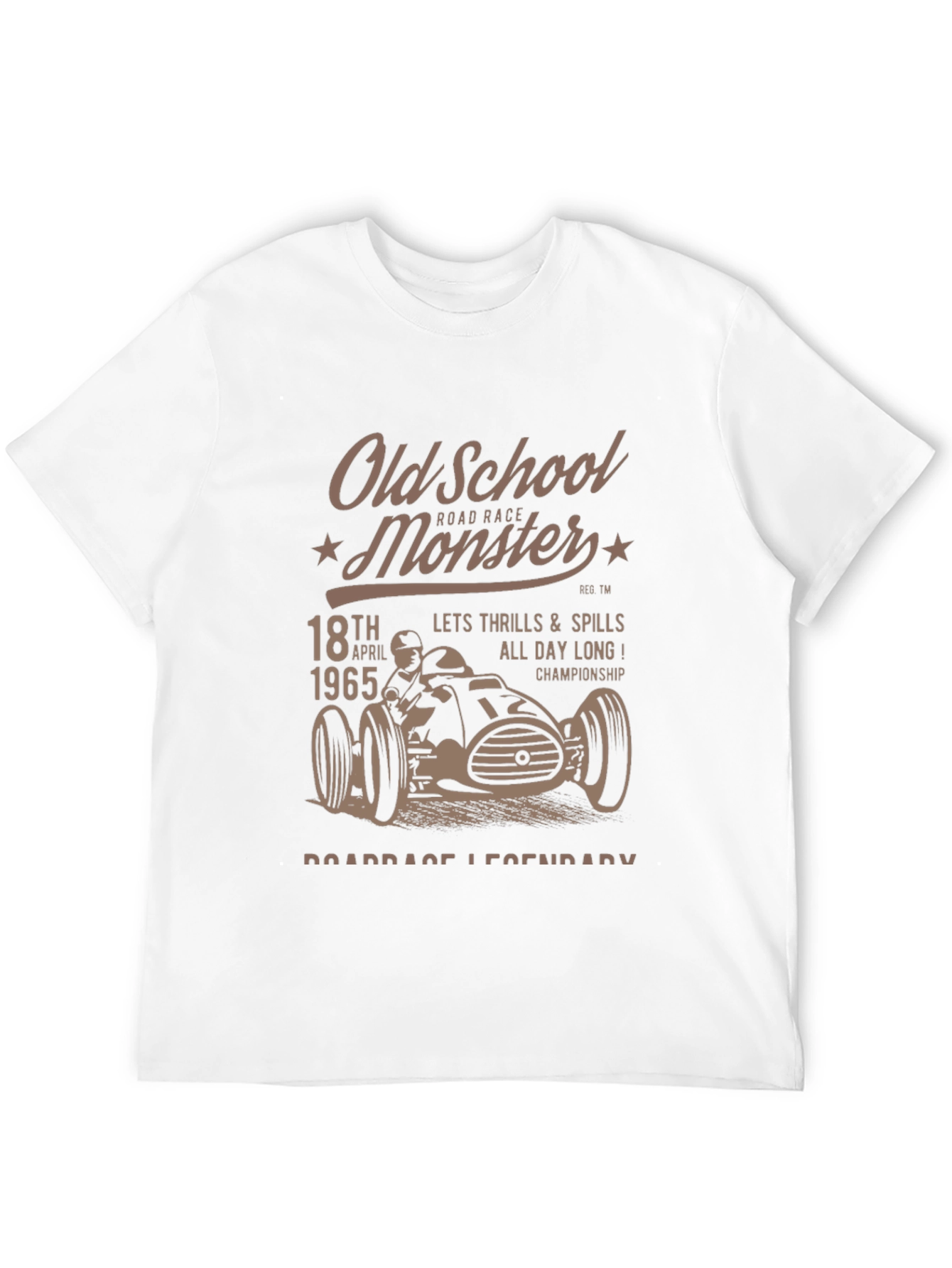 Old School Monster Road Race Graphic Tee