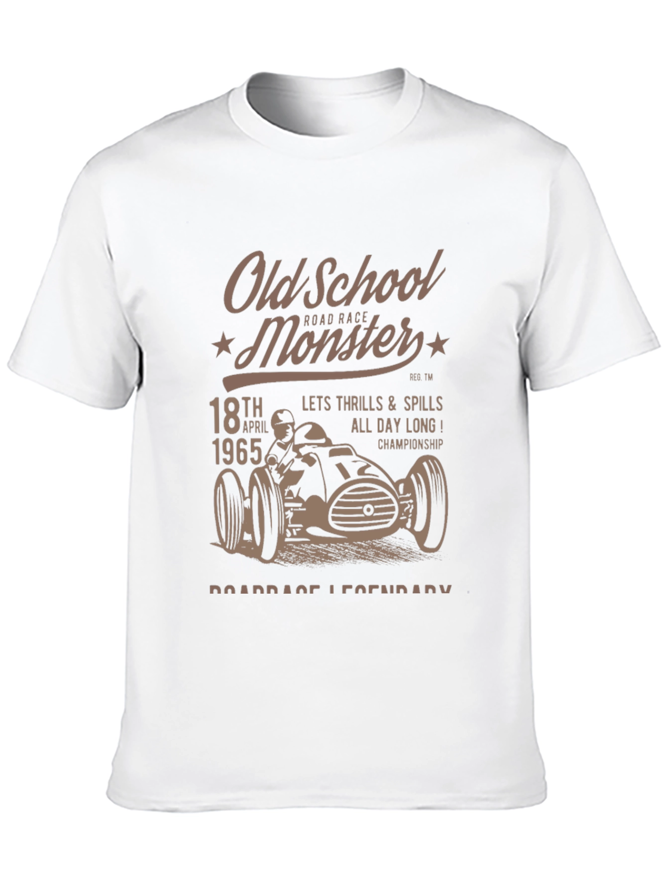 Old School Monster Road Race Graphic Tee
