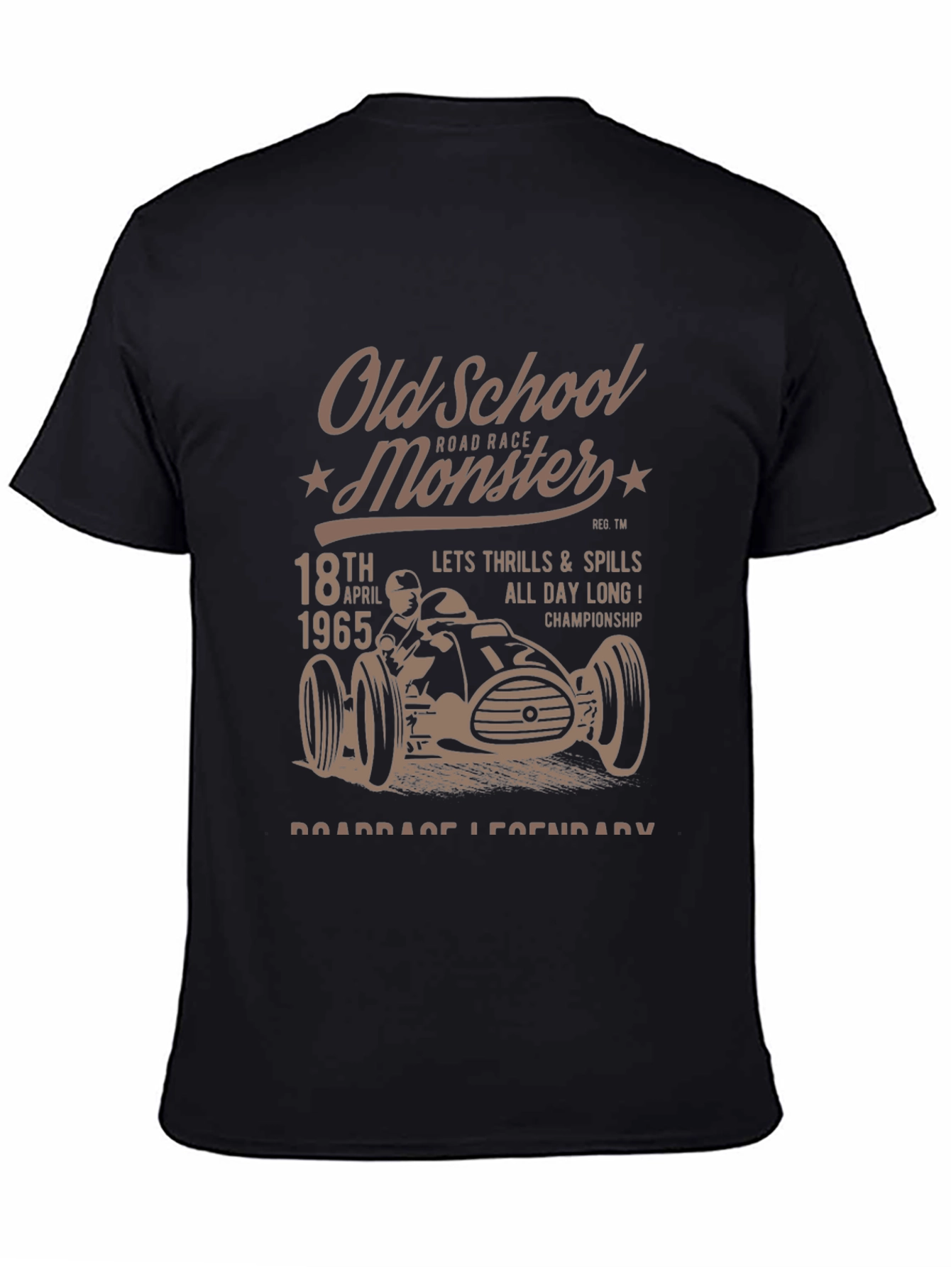 Old School Monster Road Race Graphic Tee