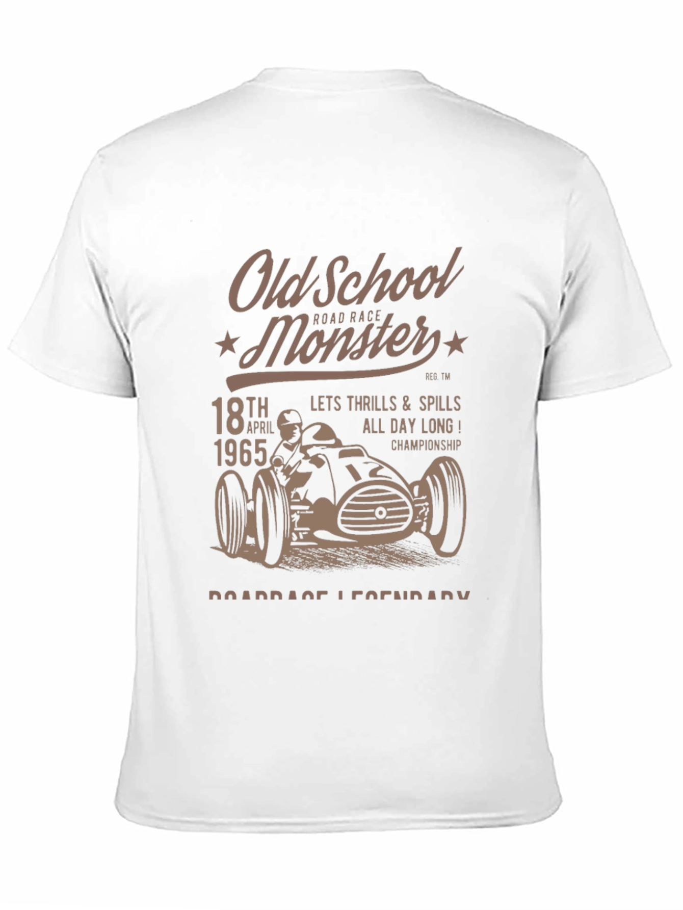 Old School Monster Road Race Graphic Tee