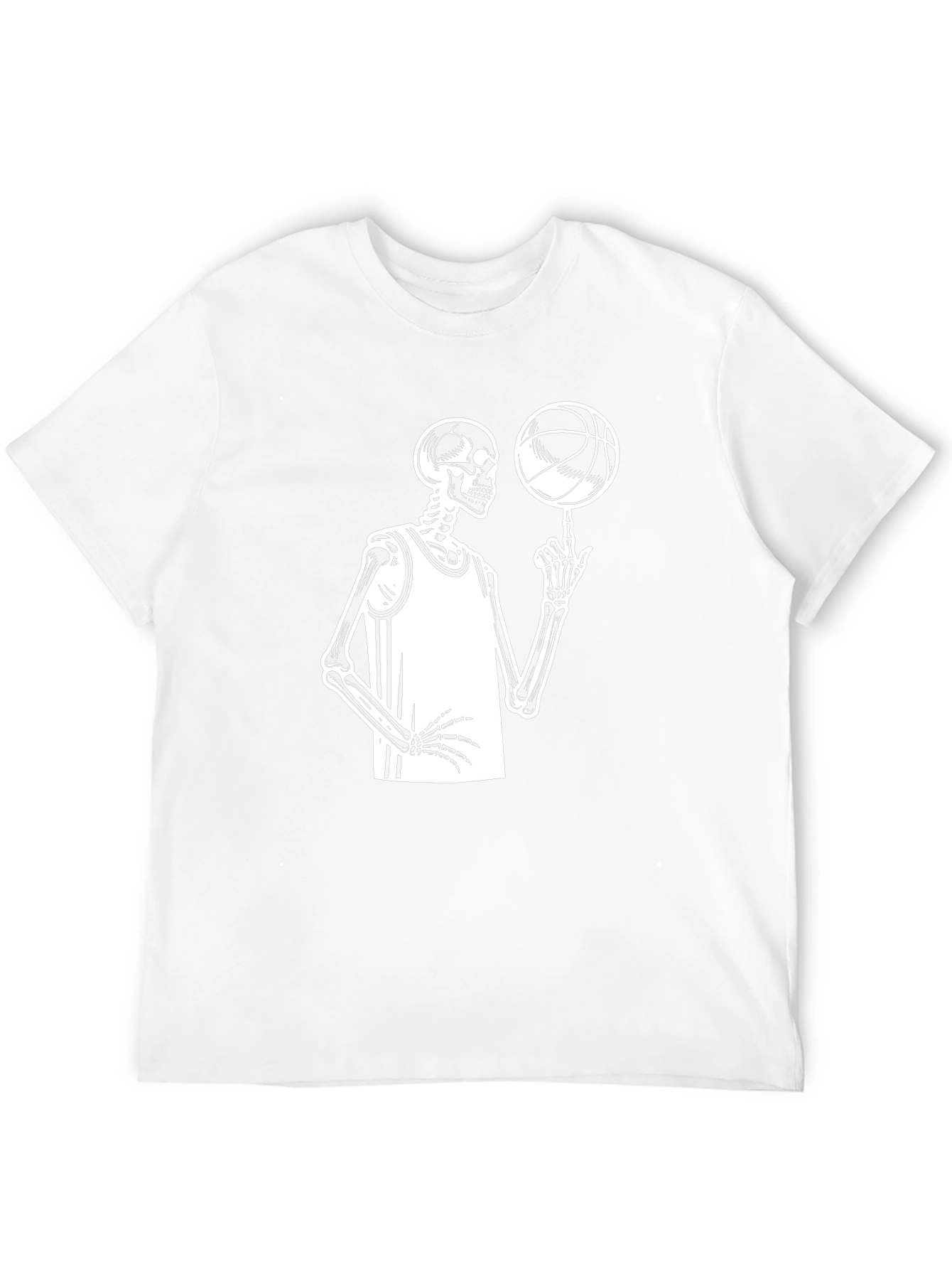 Skeleton Basketball Player Black T-Shirt