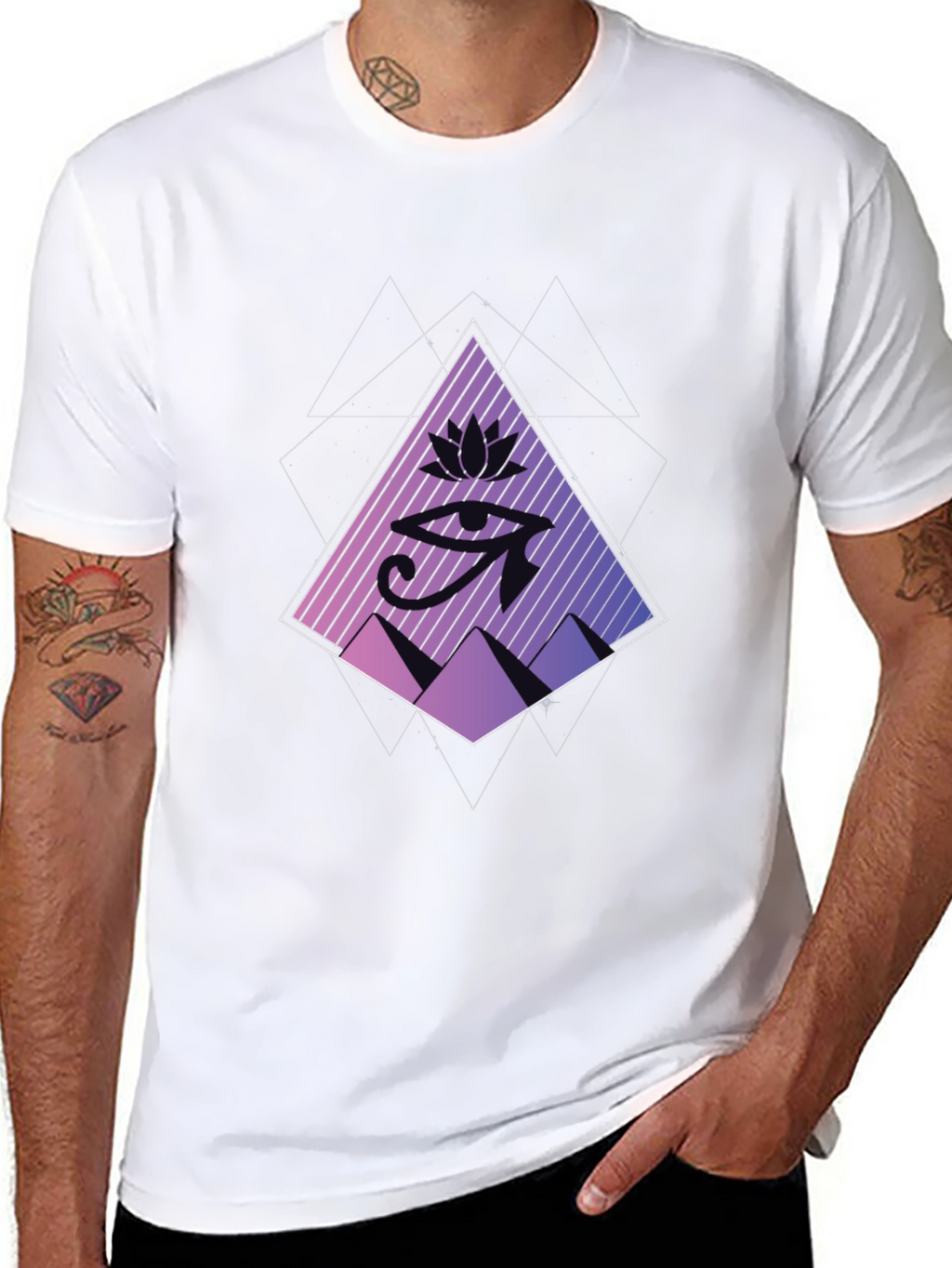 Eye of Horus Graphic Tee - Black