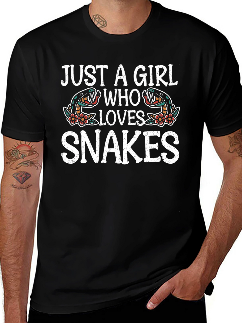 Just a Girl Who Loves Snakes Graphic Tee