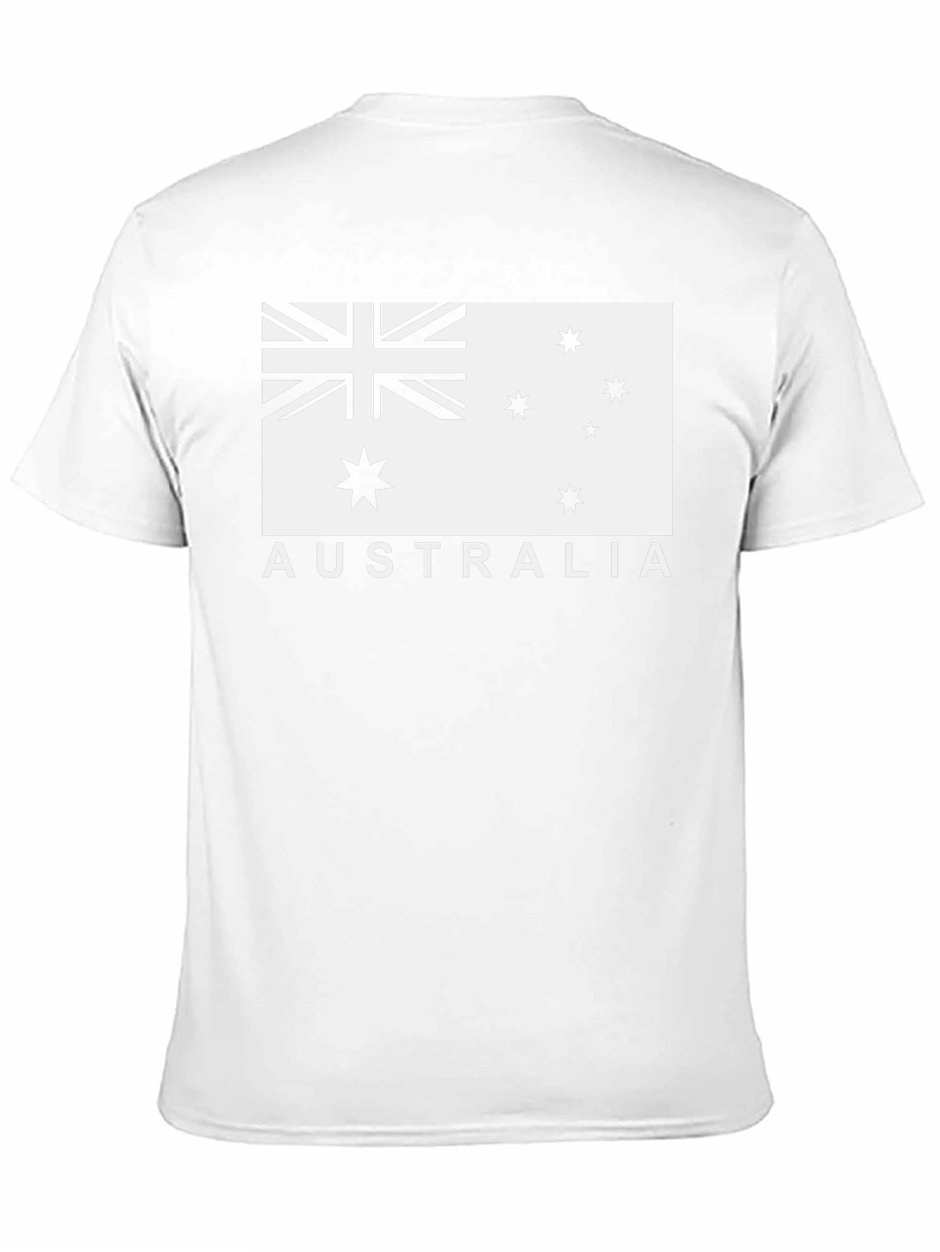 Australia Flag Graphic Tee - Black Cotton T-Shirt