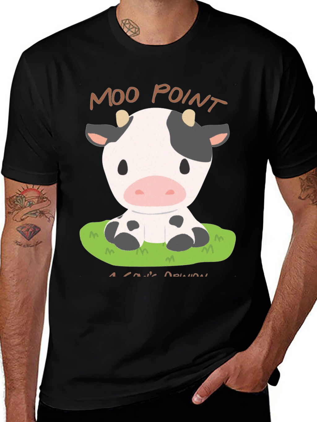 Moo Point T-Shirt - Cute Cow Design