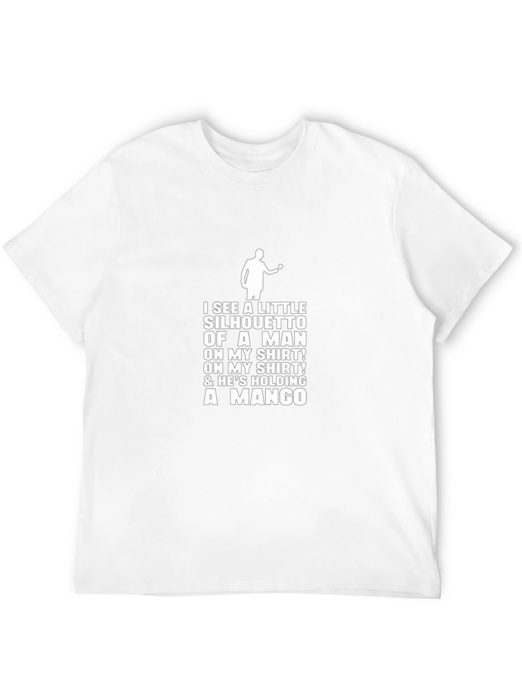 Silhouette Man Mango T-Shirt - Black Graphic Tee