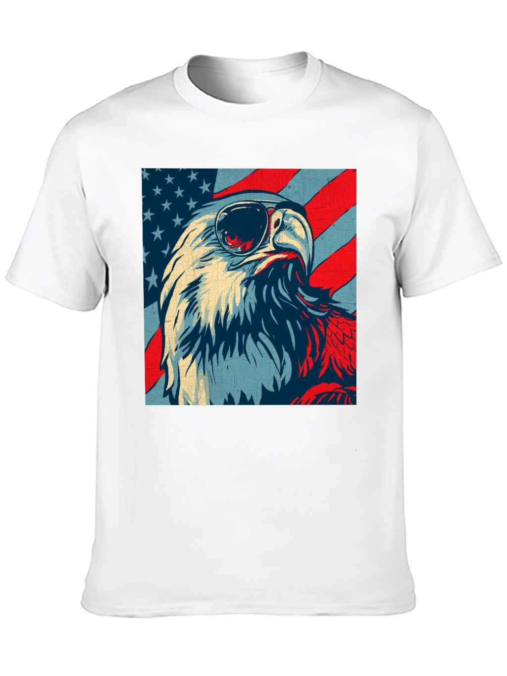 Patriotic Eagle USA Flag Graphic T-Shirt