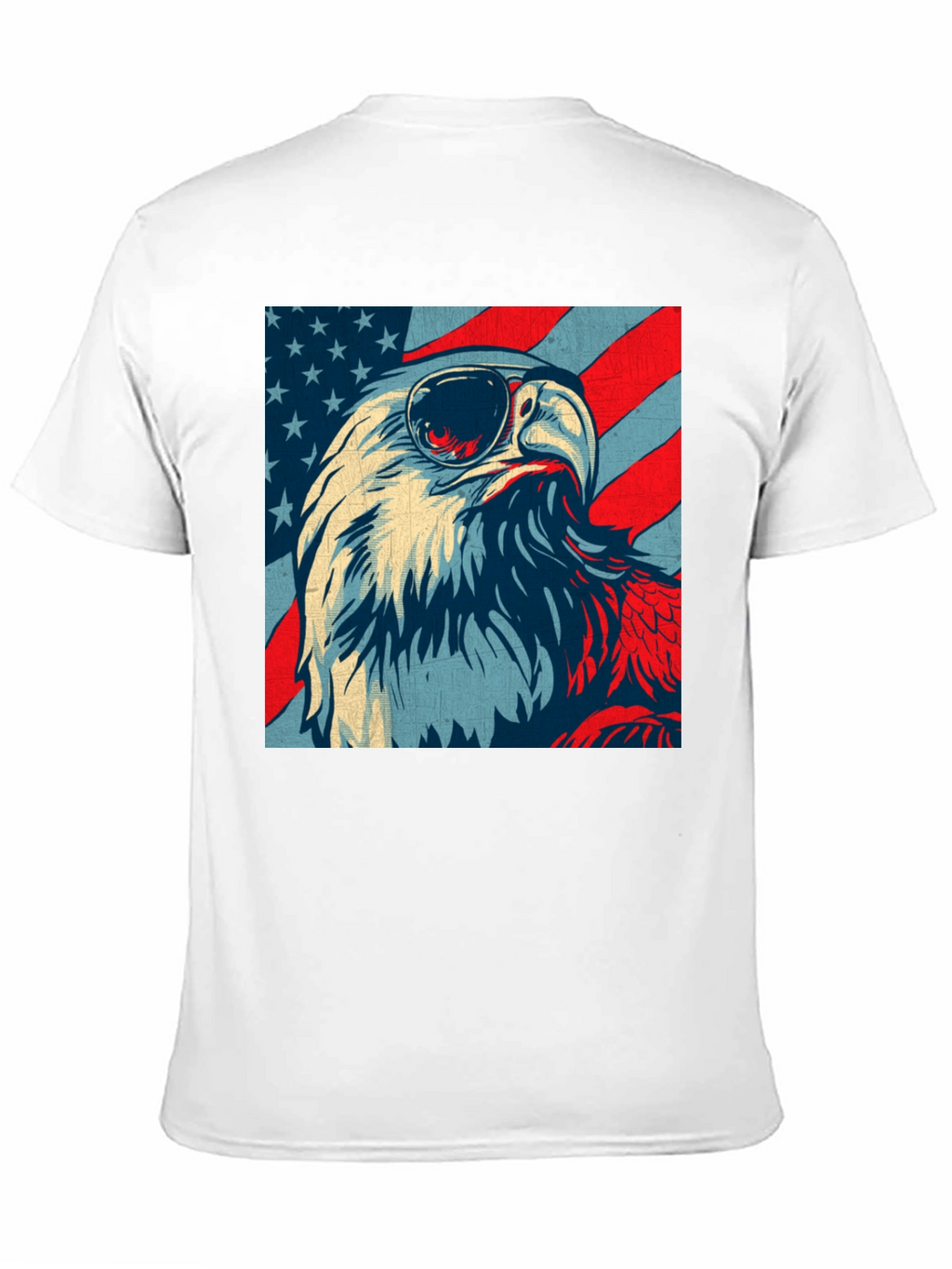Patriotic Eagle USA Flag Graphic T-Shirt