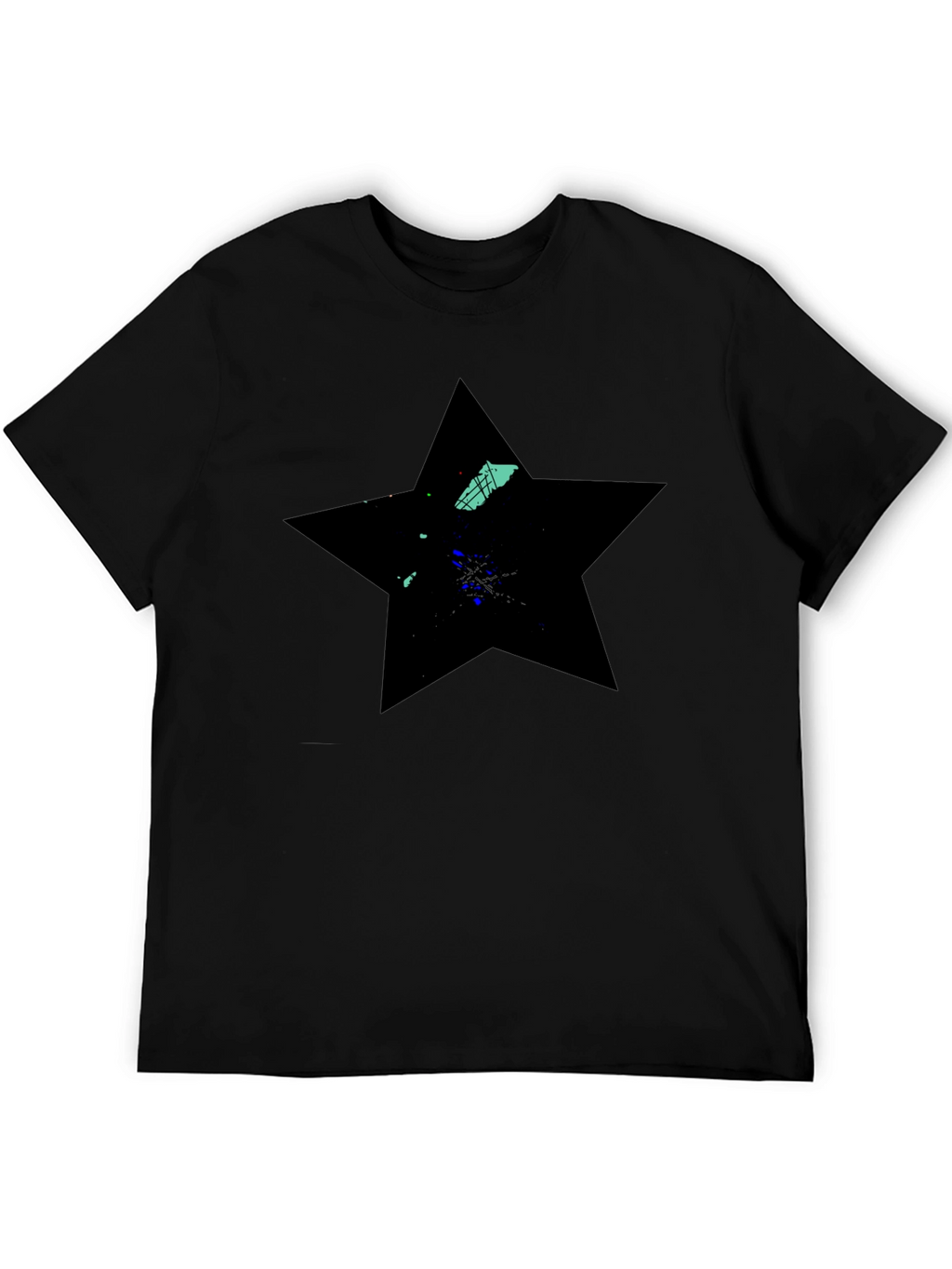 Black Star Graphic Tee - Modern Casual Wear