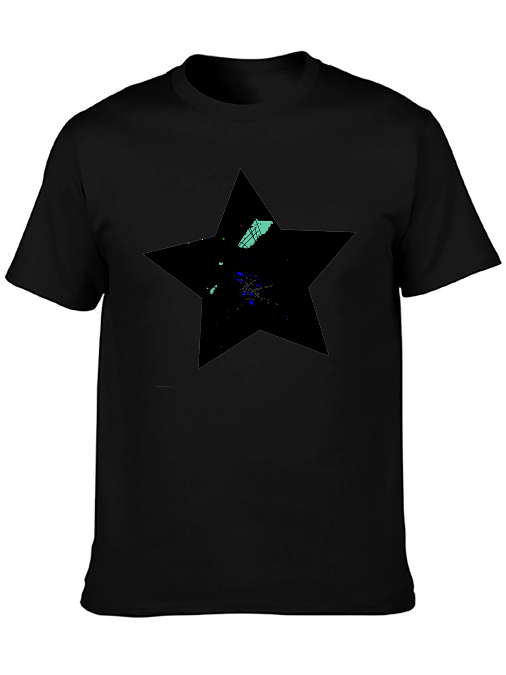 Black Star Graphic Tee - Modern Casual Wear