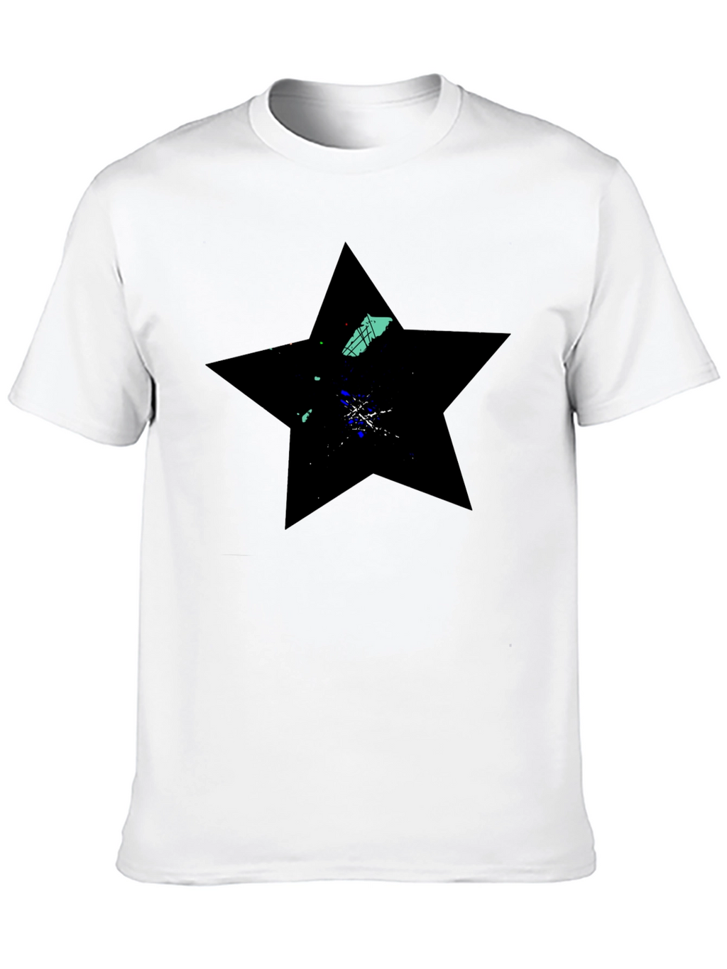 Black Star Graphic Tee - Modern Casual Wear