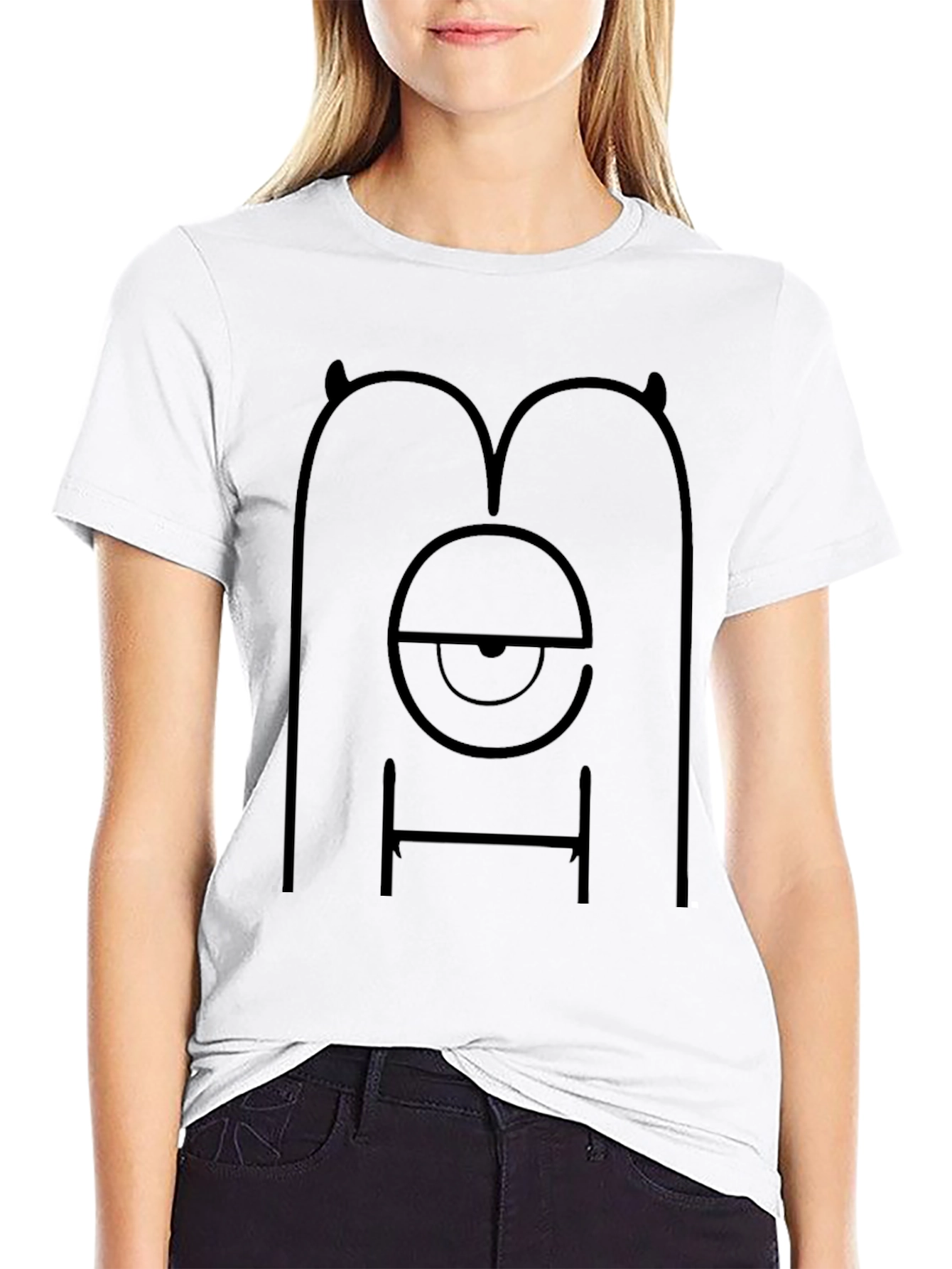 Monster Eye Graphic Tee - Black