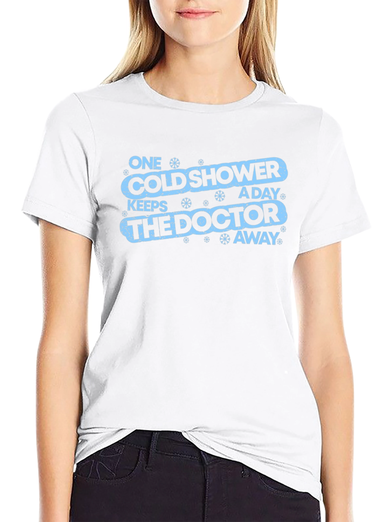 Cold Shower Doctor Away Funny Graphic Tee