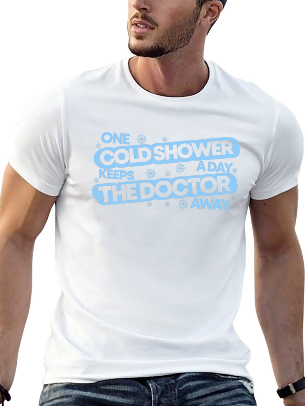 Cold Shower Doctor Away Funny Graphic Tee