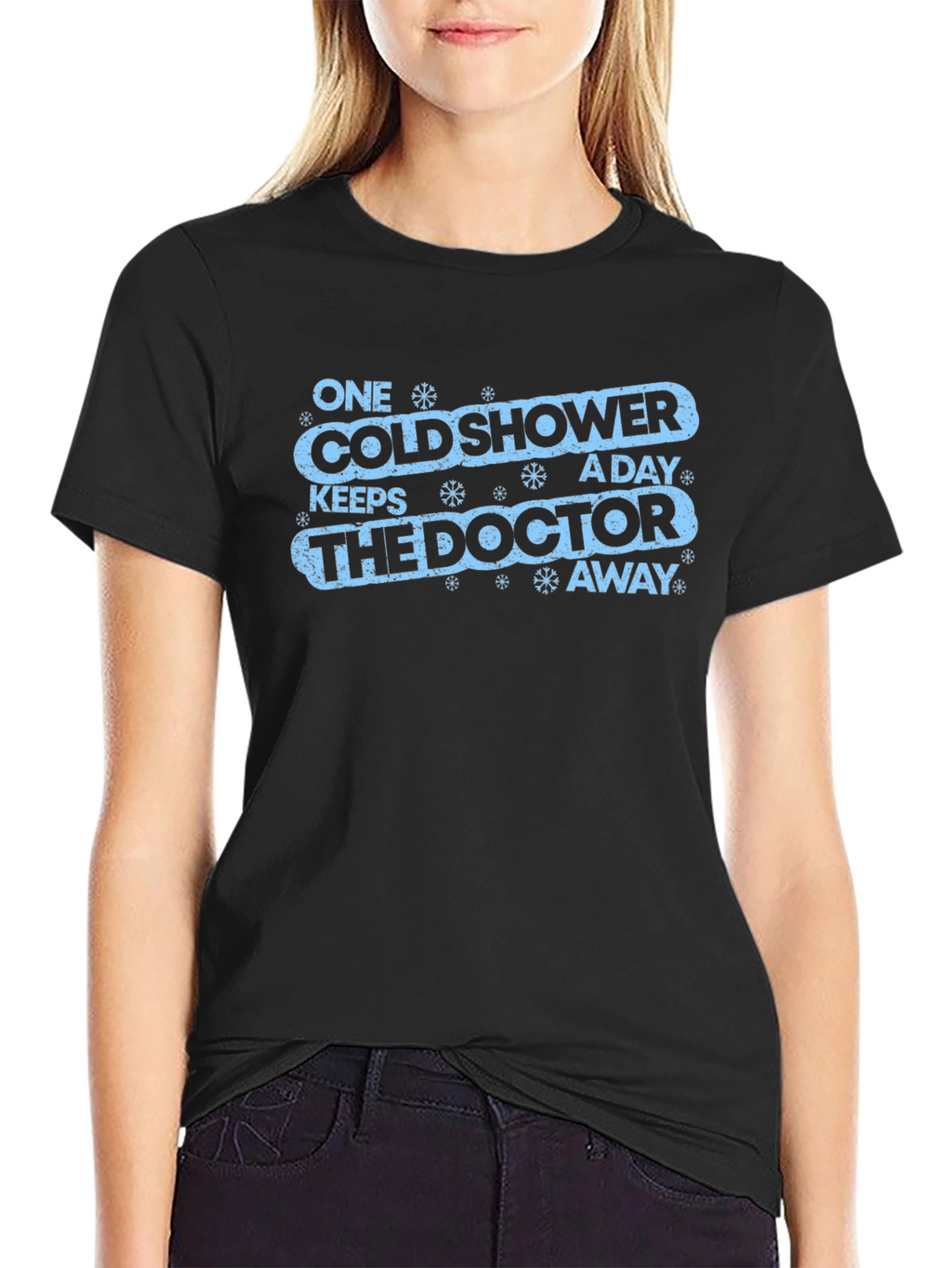 Cold Shower Doctor Away Funny Graphic Tee