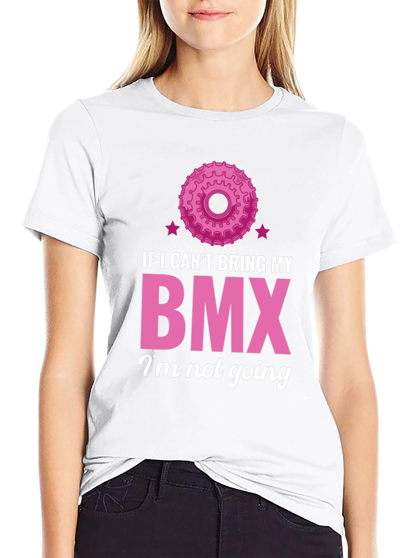 Funny BMX T-Shirt - If I Cant Bring My BMX Im Not Going