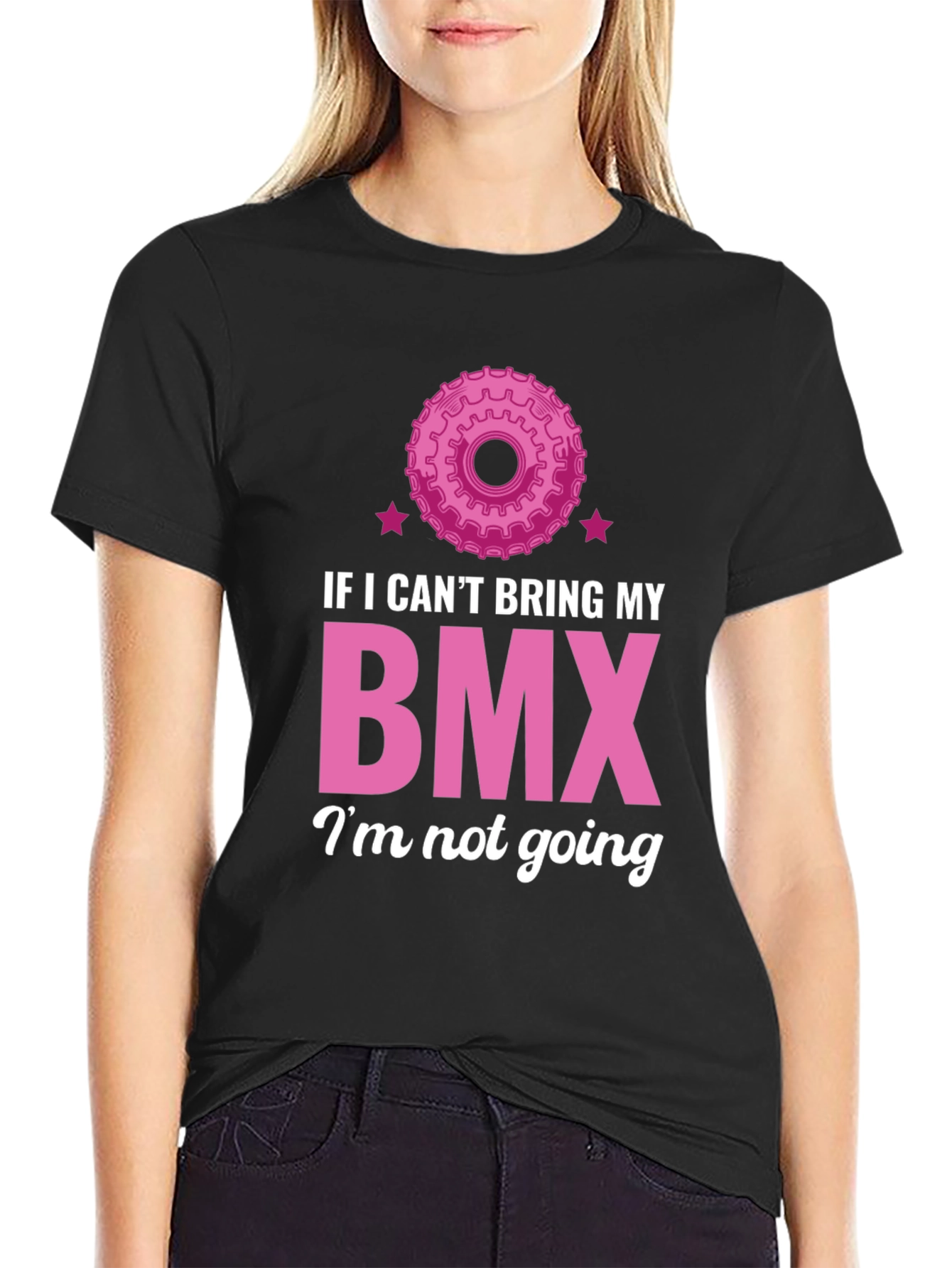 Funny BMX T-Shirt - If I Cant Bring My BMX Im Not Going