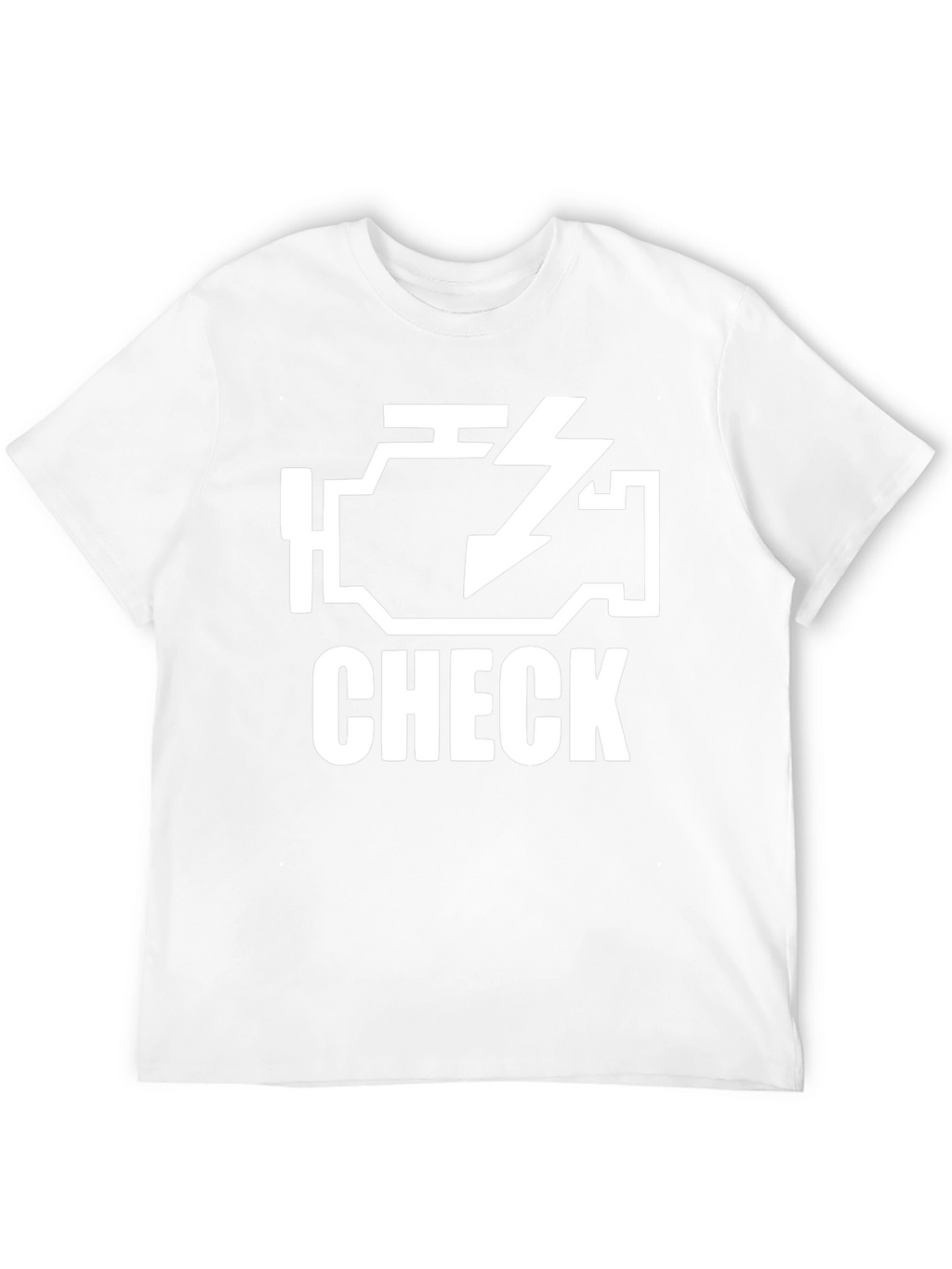 Check Engine Light Black Graphic T-Shirt