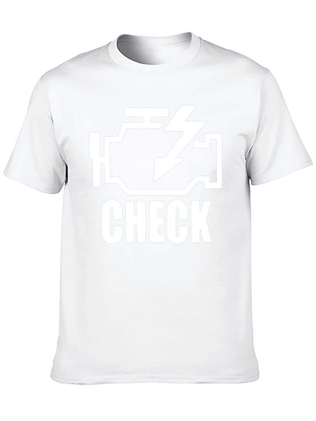 Check Engine Light Black Graphic T-Shirt