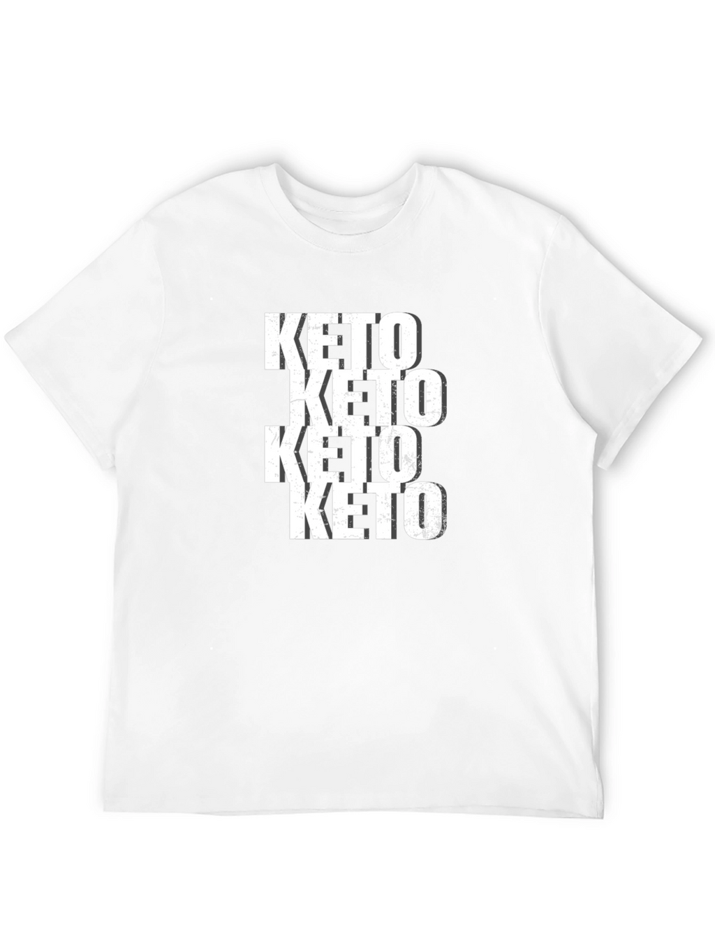 Keto Repeated Black Graphic Tee